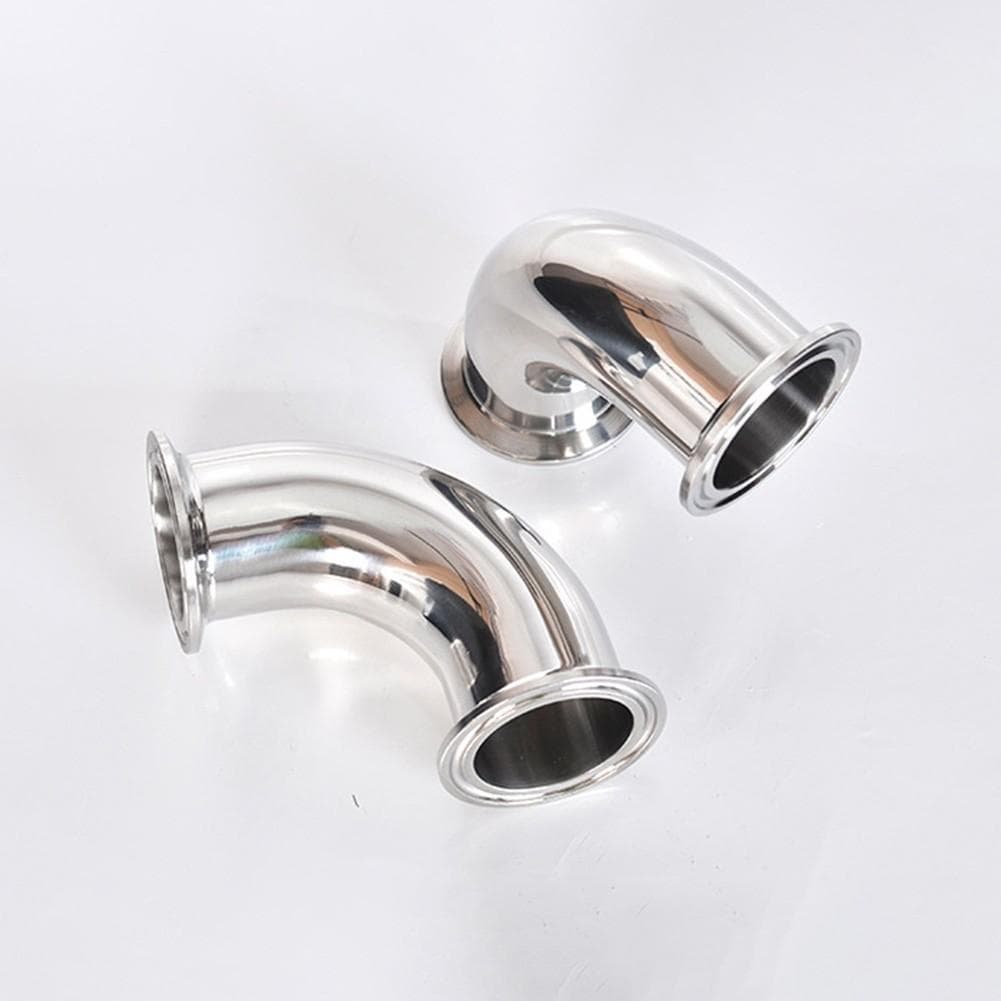 Curva a 90 gradi Tri Clamp in acciaio inossidabile per lavorazione sanitaria 1 5 4