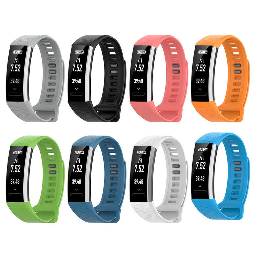 3CSTORE Cinturino di ricambio per cinturino da polso per Huawei Band 2 Pro ERS-B19 ERS-B29 nero