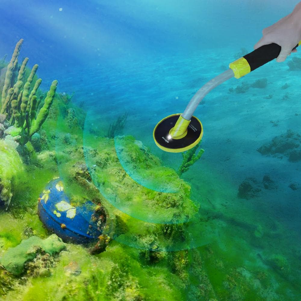 Metal Detector subacqueo 100 piedi/30 m completamente impermeabile portatile Pinpointer Pulse Induction Metal giallo