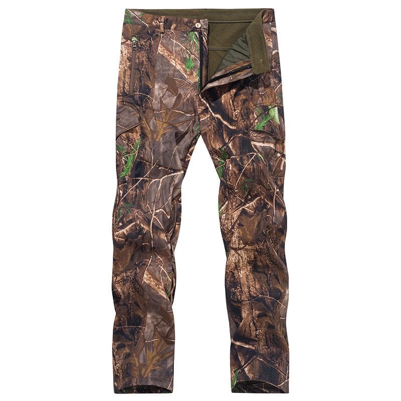 Pantaloni mimetici militari impermeabili Softshell da uomo Pantaloni tattici da combattimento militari in pile antivento caldi Escursionismo invernale