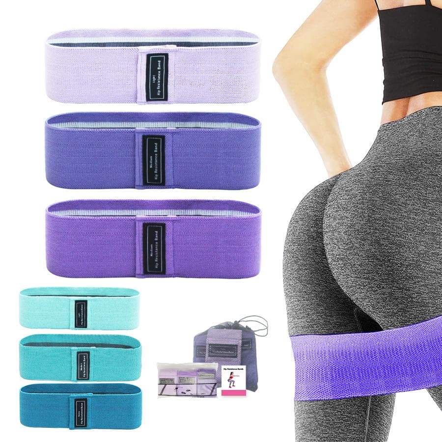 Fasce Elastiche di Resistenza in Tessuto per Glutei Squat Allenamento Glutei Antiscivolo Trainer Fascia Spessa Elastica Strisce Fitness Ad Anello Attr