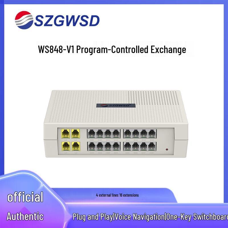 Centralino Telefonico PBX Programmabile da Scrivania Weiling Guowei (Versione NC)