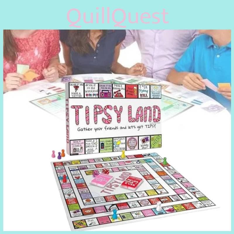 Tipsy Land Gioco da Tavolo per Feste Emozionante Gioco Divertente per Amici e Riunioni Divertenti
