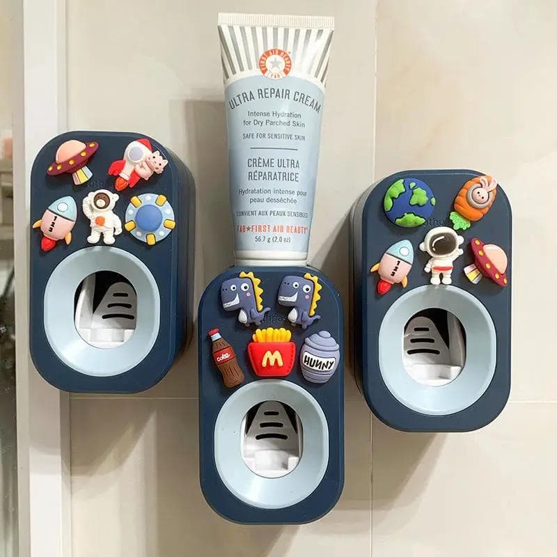 Spremi Dentifricio Automatico Per Bambini Dispenser Dentifricio Domestico Carino Porta Spazzolini da Denti per la Casa Accessori per il Bagno