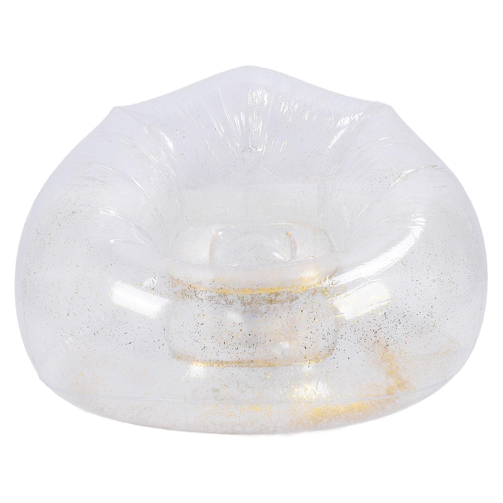 Poltrona Gonfiabile Confortevole Rilassante Trasparente Ergonomica Salvaspazio PVC Gonfiabile Divano Poltrona Oro oro