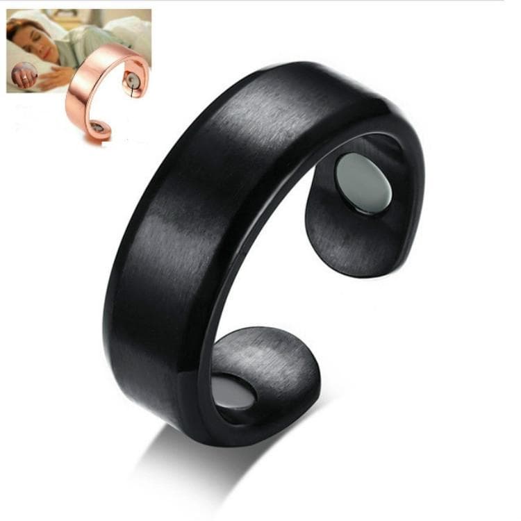 Anello antirussamento con agopressione Trattamento riflessologia Dispositivo antirussamento Apnea per dormire dorato