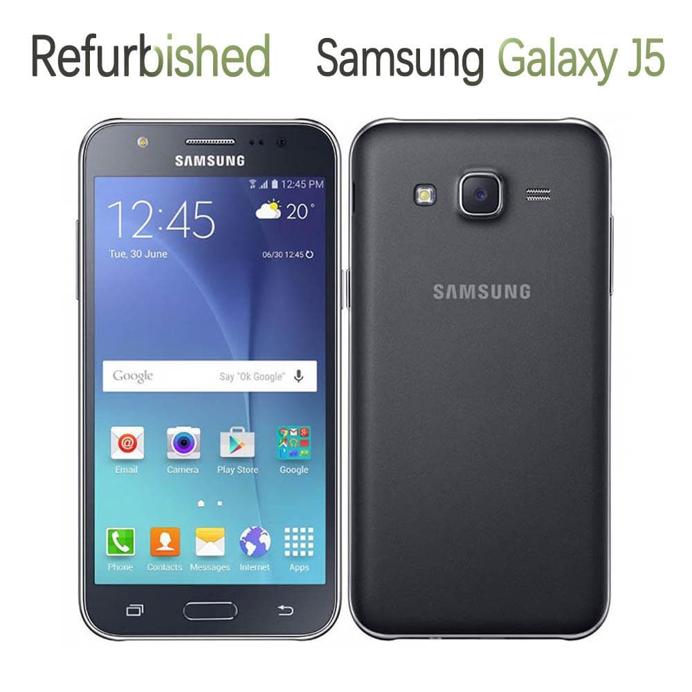 Ricondizionato Samsung Galaxy J5 J500H J500F 1.5GB RAM 16GB ROM Telefono Cellulare con Singola SIM/Doppia SIM nero