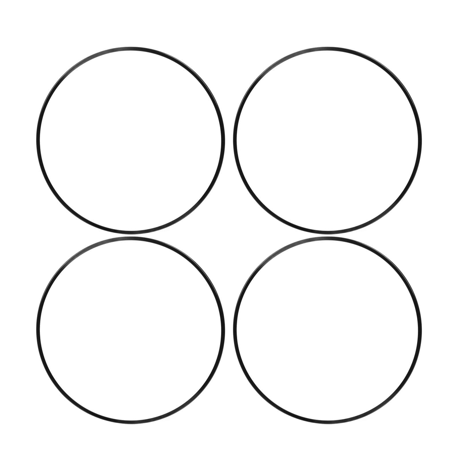 4 Pezzi Protezione Cerchione Ruota da 18 Pollici Antigraffio Autoadesiva Aspetto Elegante Anello Nero per Cerchione Ruota per Auto