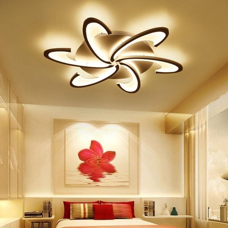 Lampada da soffitto moderna in acrilico a 3/6 teste Lampadari a LED per soggiorno Camera da letto Illuminazione domestica Bianco freddo / caldo dimmer
