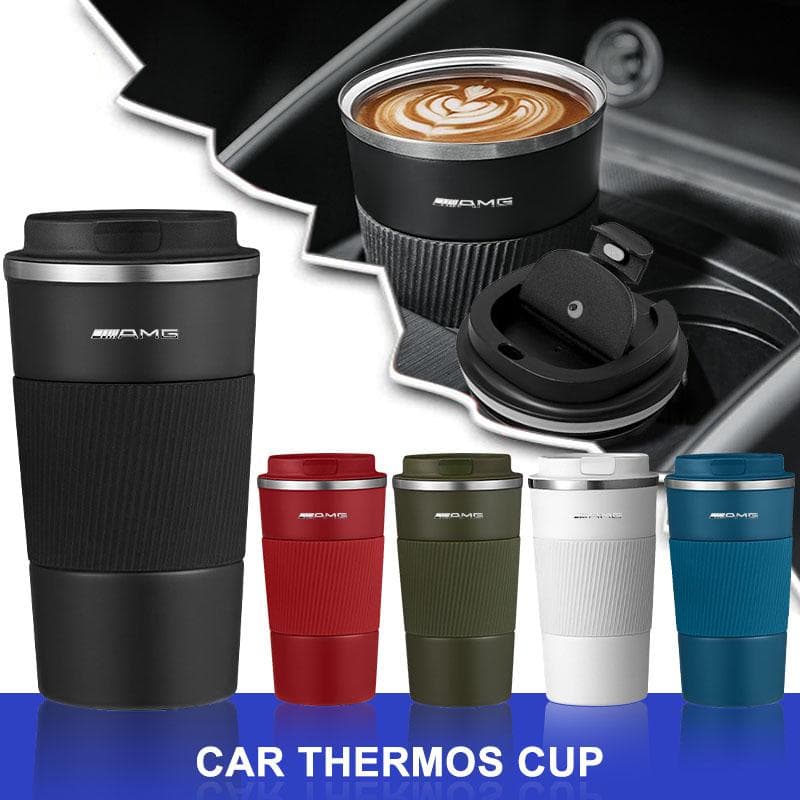 Bottiglia Termica per Caffè in Acciaio Inossidabile 500ML Tazza Termica Antigoccia Per Mercedes Benz AMG W205 W204 W203 W211 GLC GLE CLA W212 W213