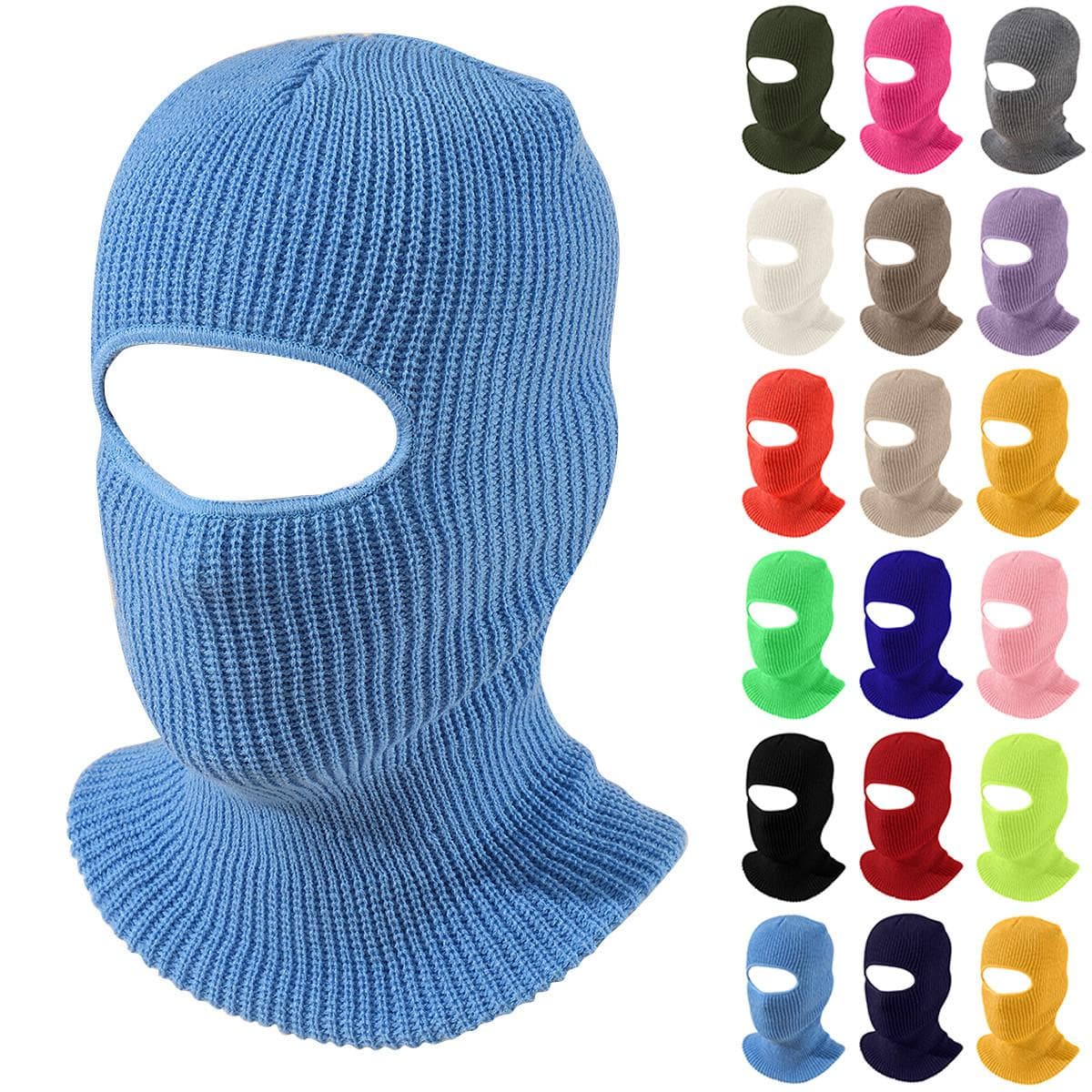 Maschera da sci a 1 foro, passamontagna invernale per adulti, maschera integrale per sport invernali all'aperto cm colore verde militare