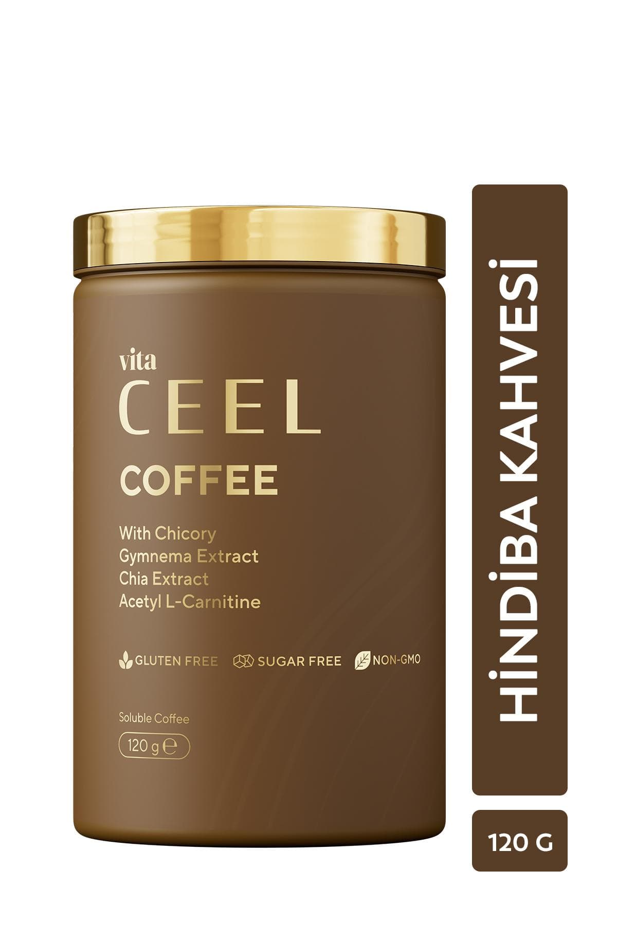 Caffè di Cicoria Vita Ceel con Gymnema, Estratto di Chia e L-Carnitina - Caffè Detox, Gusto Morbido - 120 g