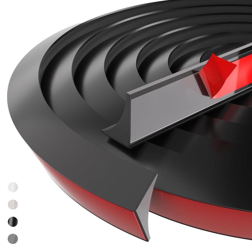 Striscia di sigillante in silicone a strappo e incollo, modanatura per battiscopa, striscia impermeabile per piano cucina/bagno trasparente