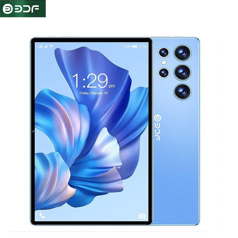 Tablet Android 13 Versione Globale Originale Fotocamera HD 2MP 5MP Pad 10.1 pollici 8GB 64GB 5000mAh Chiamata Telefonica Smartphone Octa Core blu