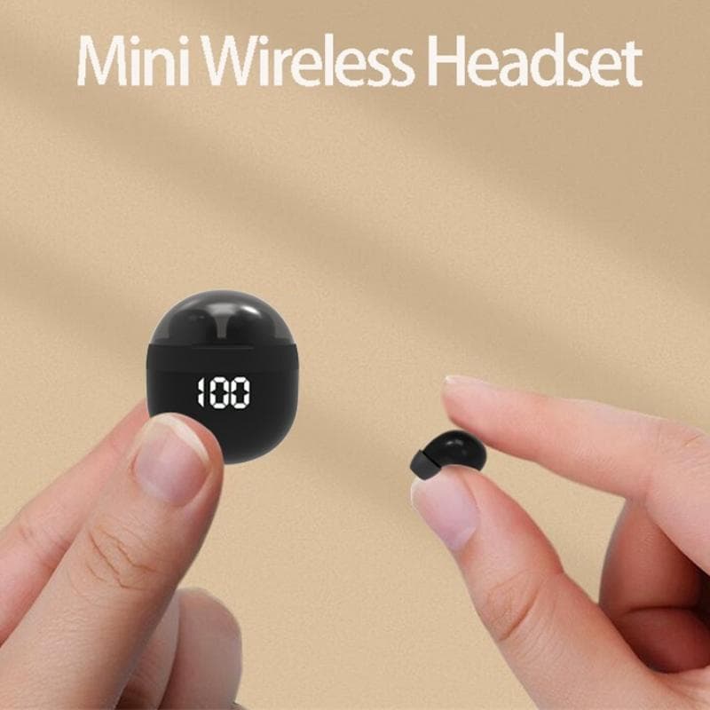 SM001 Cuffie invisibili Bluetooth 5.3 Auricolari intrauricolari wireless con microfono Auricolari con riduzione del rumore Cuffie per bassi pesanti pe