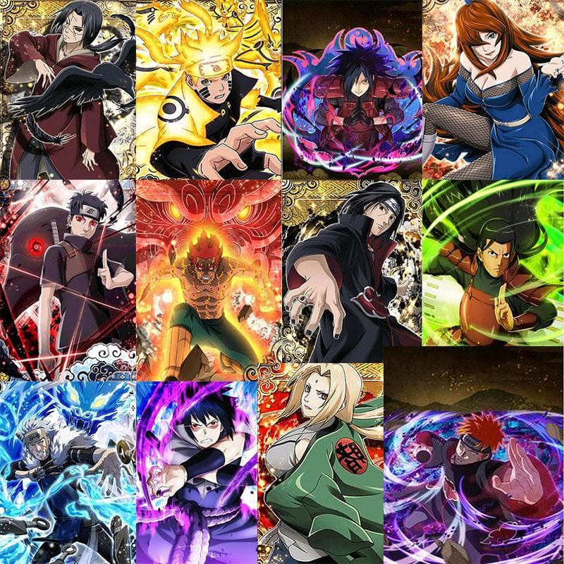 Pittura diamante 5D fai da te Naruto Ultimate Ninja Diamante mosaico Kit punto croce Decorazione domestica Ricamo diamante rotondo completo
