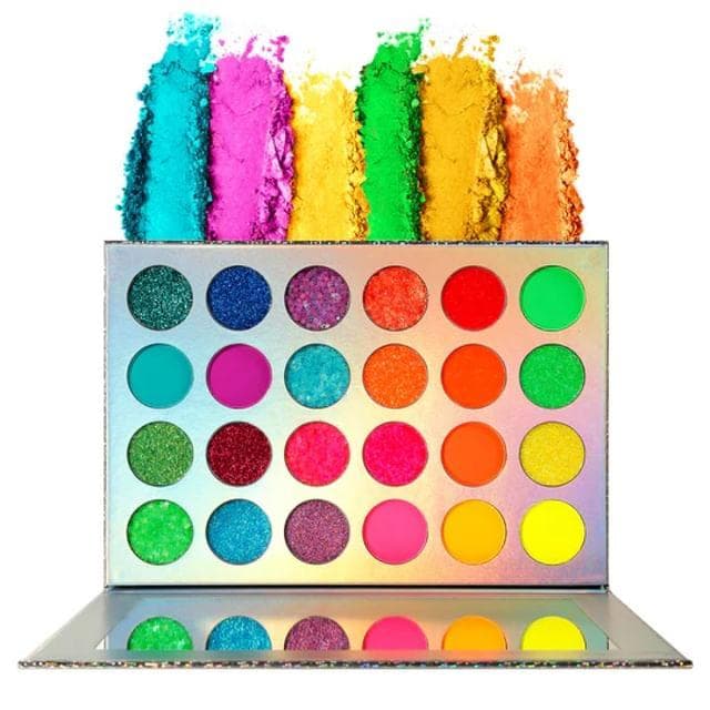 DE'LANCI - Palette Ombretti Blacklight da 24 Colori