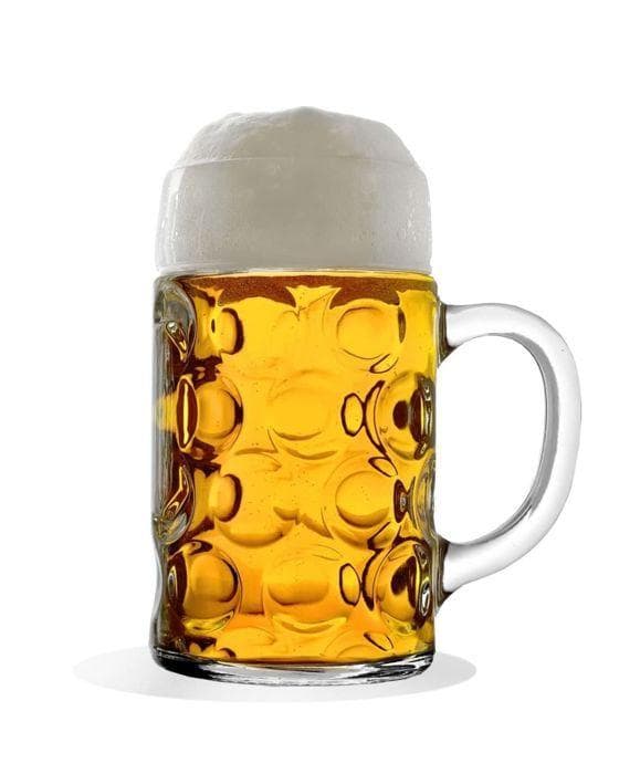 Set da 6 boccali da birra ISAR 1 litro - Vetro altezza 202 mm diametro 109 mm peso 1367 g