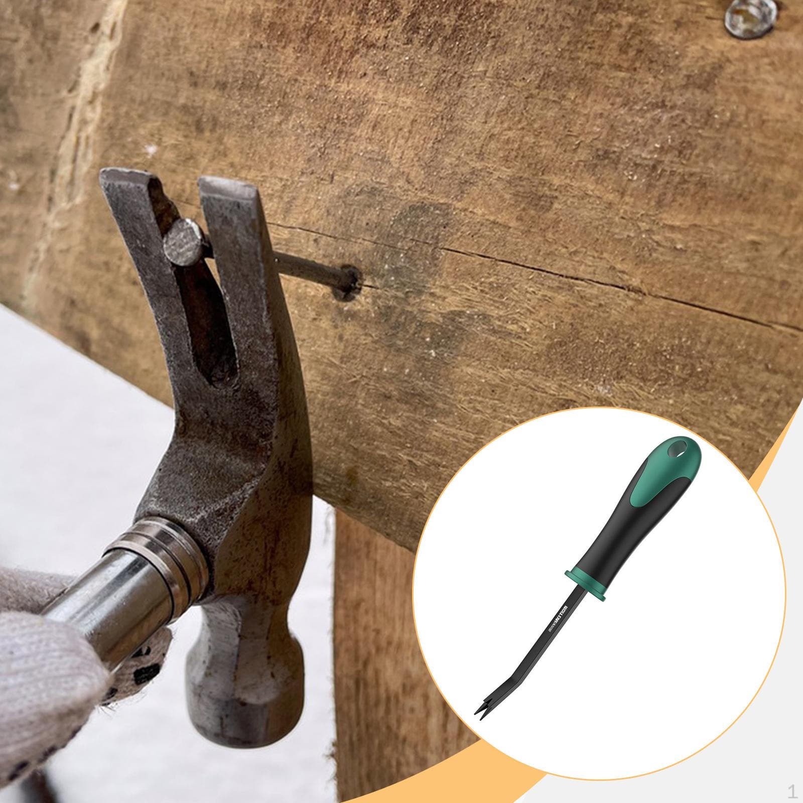 Estrattore per Chiodi Strumento Manuale Facile da Usare Multiuso Rimuovi Graffette per Tappezzeria Accessori per Ufficio