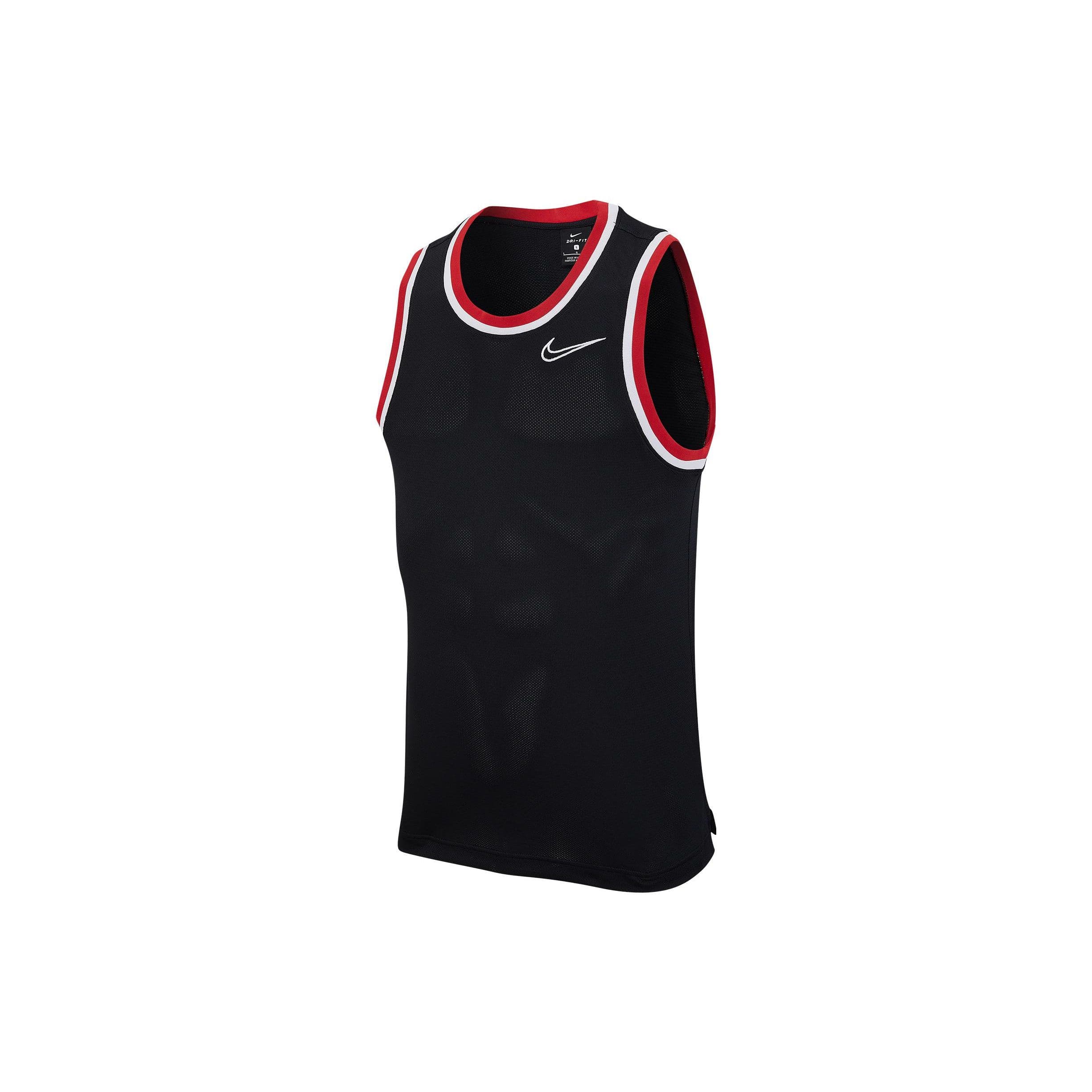 Canottiera da Basket Nike Dri-Fit Classic con Stampa Logo Traspirante Uomo Top Nero DB2081-011 cm