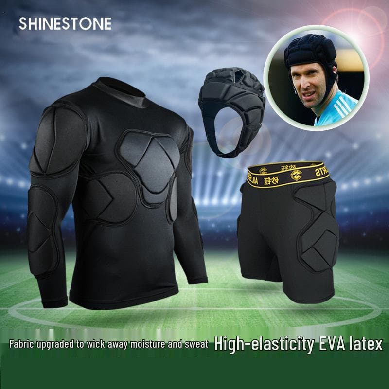 Completo da Portiere Migliorato con Ginocchiere, Gomitiere e Armatura da Casco.