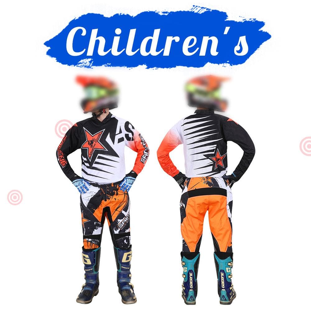 Set attrezzatura motocross per bambini 20 22 24 26 28 tuta da corsa MX MOTO Kit maglia e pantaloni Gioventù bambini ragazzo ragazza Moto BMX