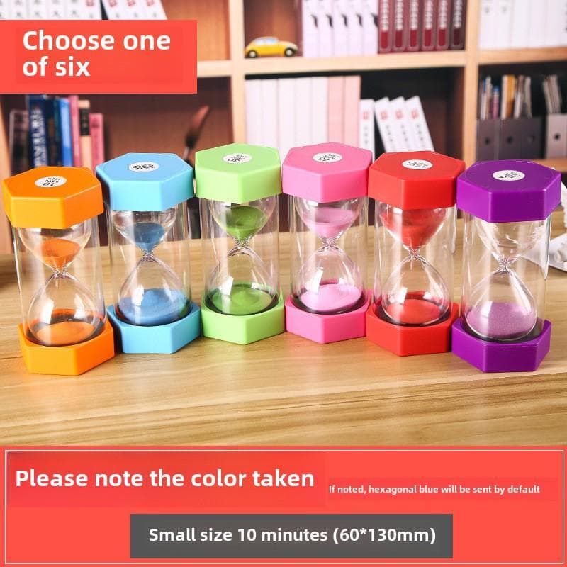 Clessidra Esagonale - Timer da 10/20/30 Minuti Clessidra Regalo per Bambini e Studenti rosso