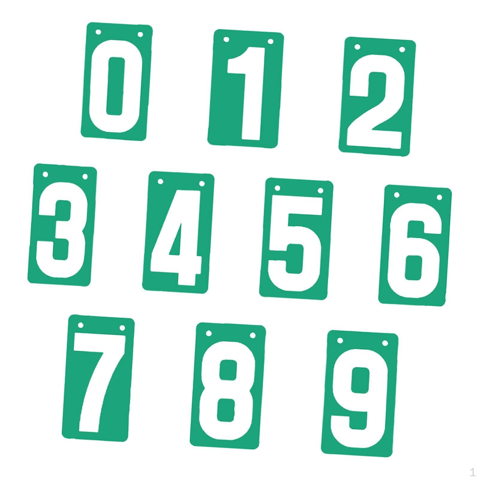 Segnapunti Carte Numerate a Scorrimento Numeri 0-9, Competizione, Portatile, Tabellone da Tavolo per Calcio giallo
