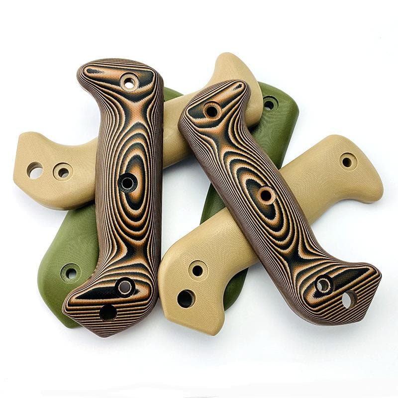 1 paio G10 Patch Manico Lama Composita per Coltello KB Bk2 con Vite Materiale Impugnature Manico Coltello Accessori Fai da Te