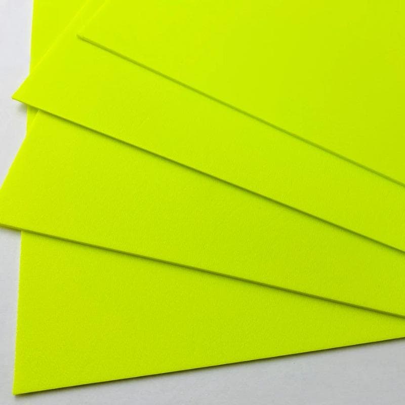 Pannello Termoplastico Kydex Verde Fluorescente per Materiale per la Realizzazione di Fodere per Coltelli Custodie per Pistole - Lastra di Plastica Ca