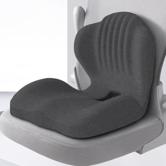 Cuscino per Sedile in Memory Foam con Supporto per la Schiena Supporto Lombare Ergonomico Morbido al Tatto Antistress Cuscino per Sedia a Forma di L b