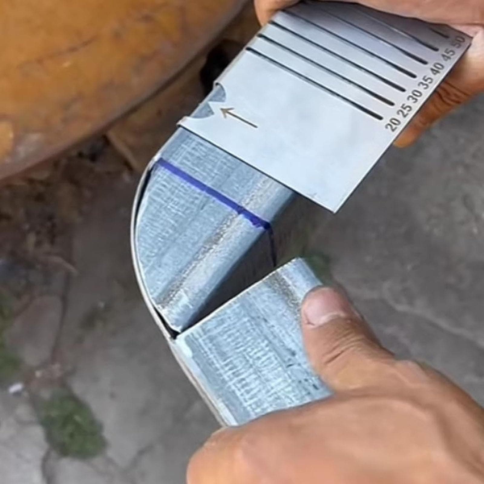 Strumento di marcatura ad arco angolare Precise-Flex Guida efficiente per il taglio della sella del tubo metallico Strumenti di misurazione per instal