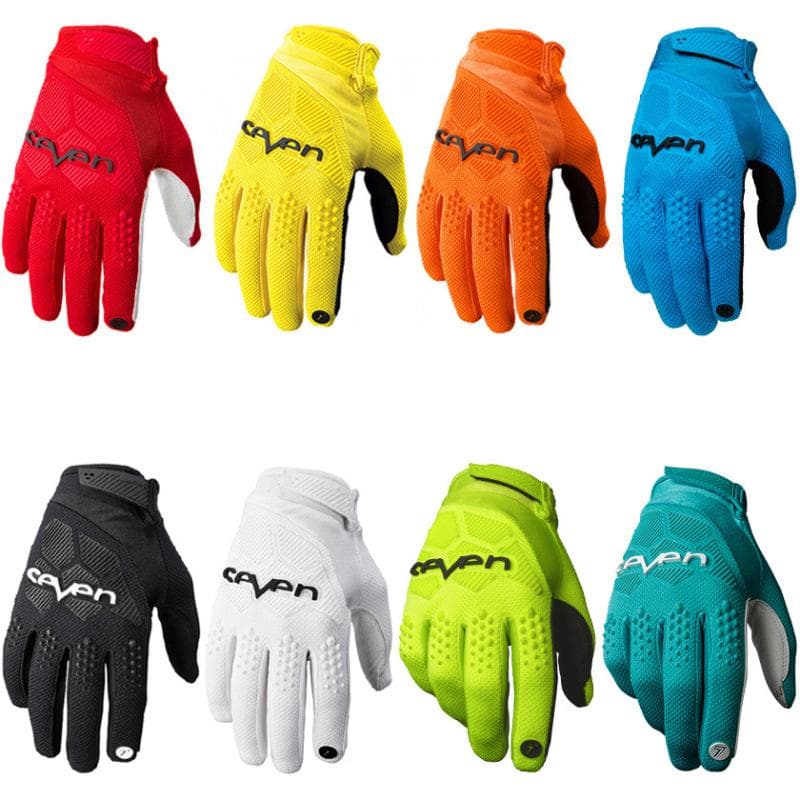Guanti da ciclismo MTB Moumtain Bike Guanti antivento Off Road MTB Motocross Guanti da moto antiscivolo bianco