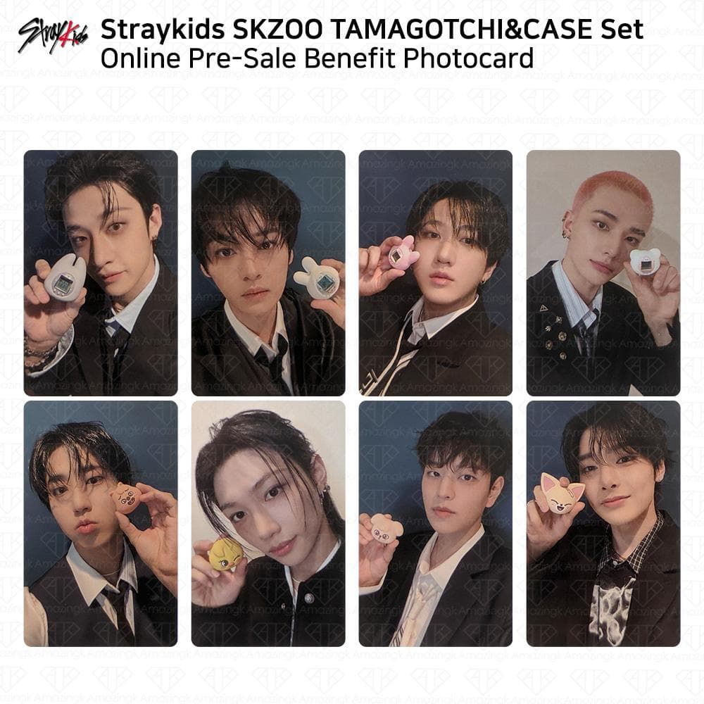 [NESSUN Dispositivo Tamagochi] STRAYKIDS SKZOO Tamagotchi & Custodia FANS Shop Online POB Photocard cm