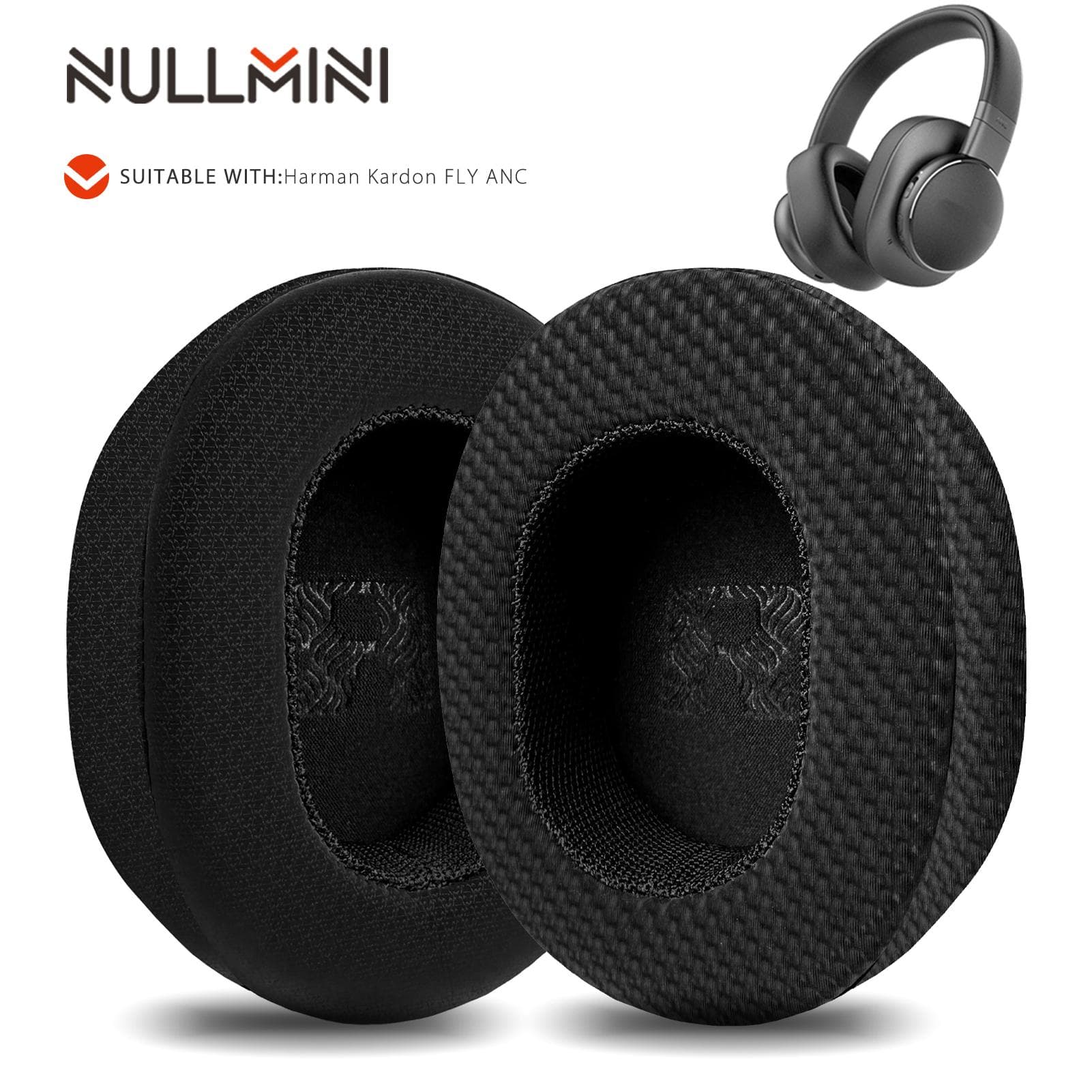 Nullmini Cuscinetti di Ricambio per Cuffie Harman Kardon FLY ANC Cuscinetti Auricolari in Gel Rinfrescante Cuscinetto Manicotto Archetto