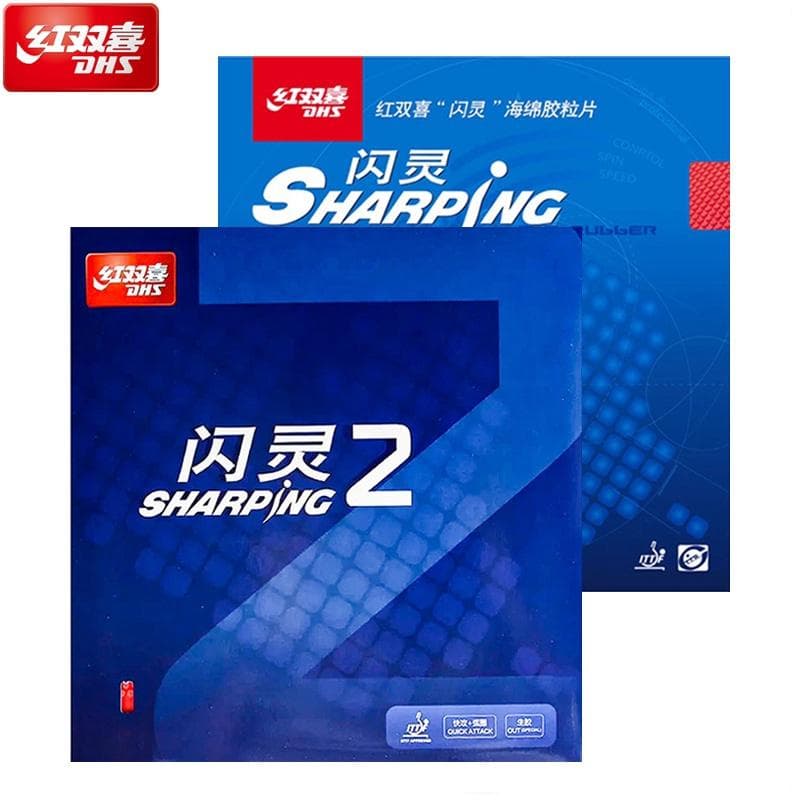 Gomma da ping pong originale DHS Sharping con puntini speciali in gomma grezza per racchetta da ping pong, attacco veloce per giocatore offensivo