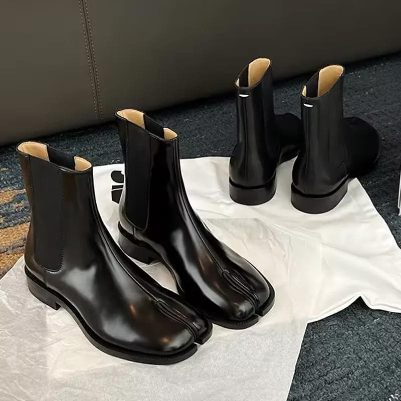 Stivaletti Corti a Ferro di Cavallo Nuovi Stile Britannico Autunno Inverno 2025 con Elasticità a Gambale Medio e Design Personalizzato Stivaletti