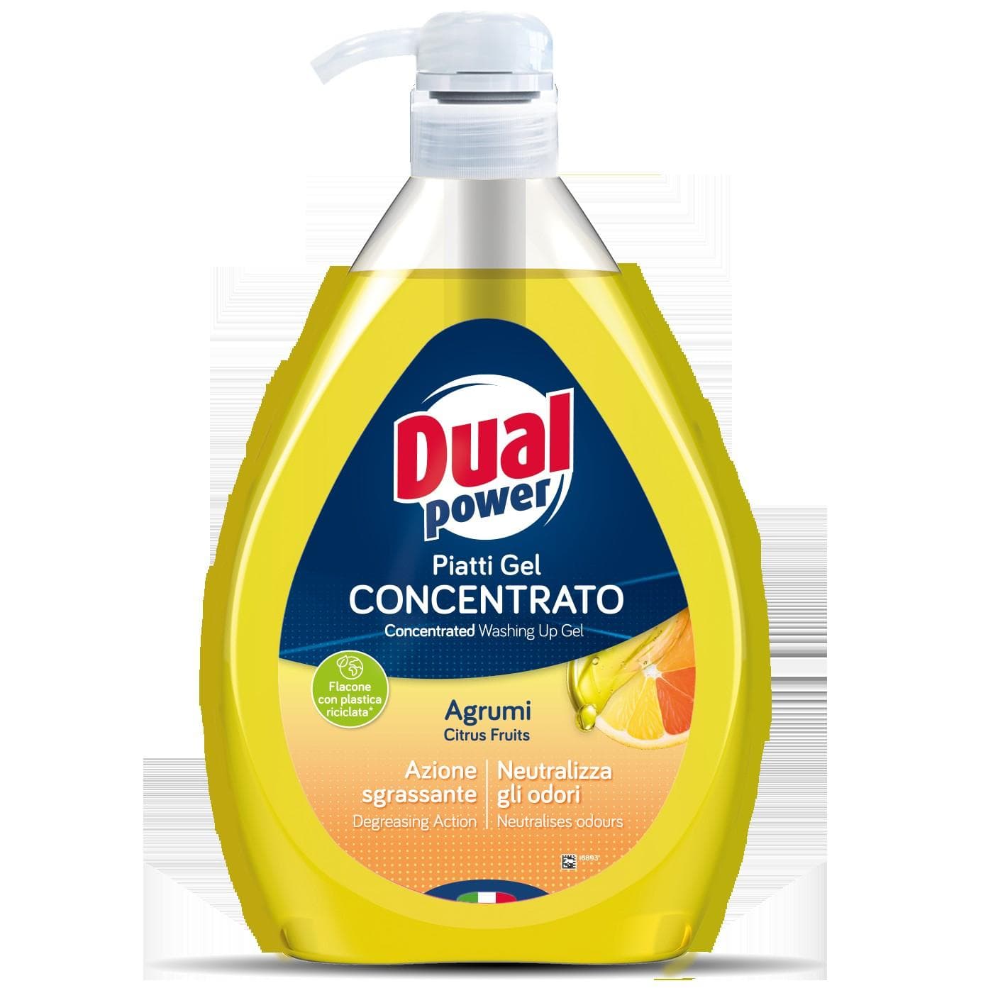 Dual Power Liquido Sgrassante per Piatti Frutta Agrumata 1L
