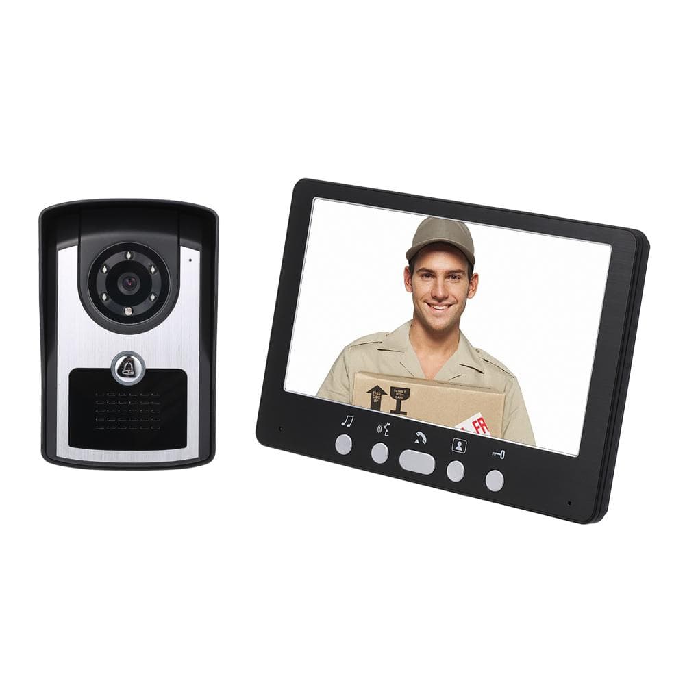 Monitor da 7 pollici Videocamera HD Videocitofono Campanello Citofono Campanello cablato per visione notturna IR