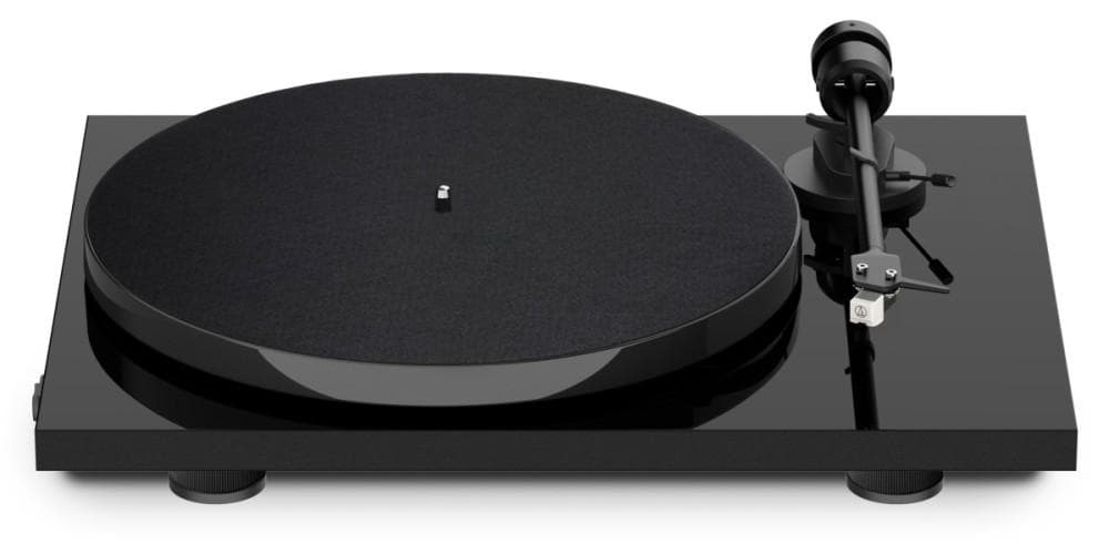 Giradischi Pro-Ject E1 BT con preamplificatore integrato e testina AT3600L, trasmettitore Bluetooth, nero, Pro-Ject