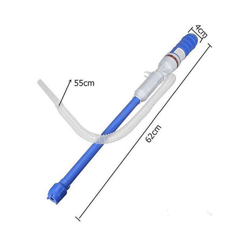 Pompa Elettrica Portatile Pompa Portatile a Mano Pompa per Trasferimento Liquidi a Sifone Pompe per Acquario cm blu