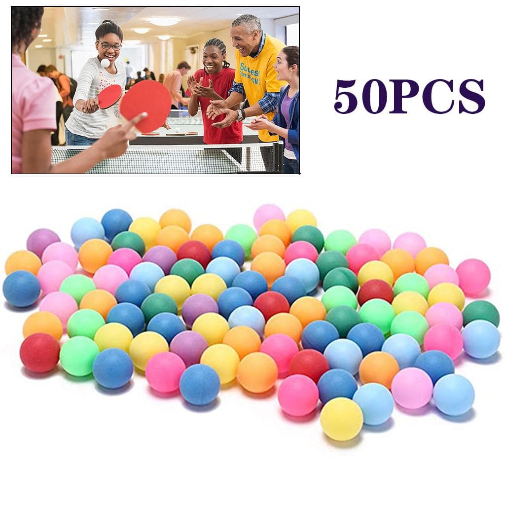 50 pezzi/confezione palline da ping pong colorate da 40 mm palline da ping pong per intrattenimento