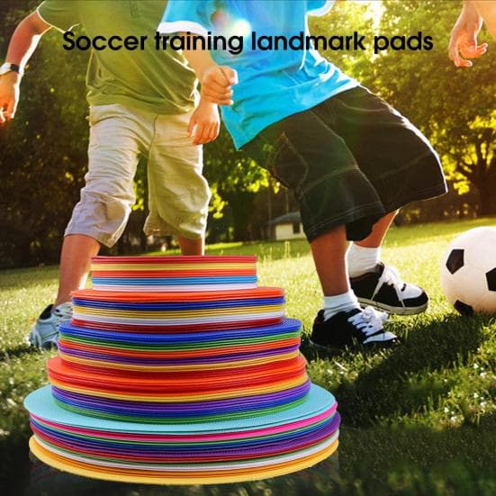 Piatto Segnaletico per Allenamento di Calcio Antiscivolo Allenamento Agilità Colore Vivace Ostacolo per Allenamento di Calcio con Logo