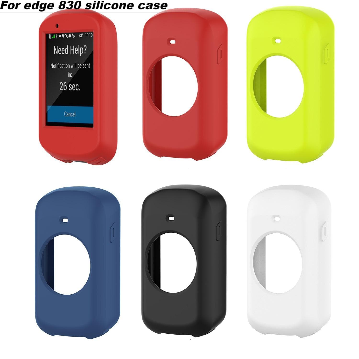Custodia in Silicone per Garmin Edge 830 530 130 130 Plus custodia Pellicola protettiva per Custodia Edge 830 Accessori protettivi Garmin nero