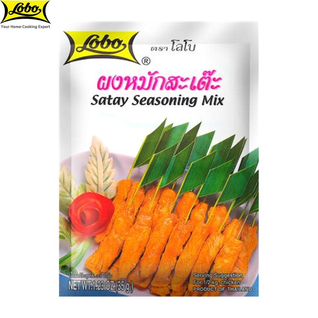 Lobo Satay Marinade Mix, senza coloranti e conservanti aggiunti / Per 2-3 porzioni, 35 g