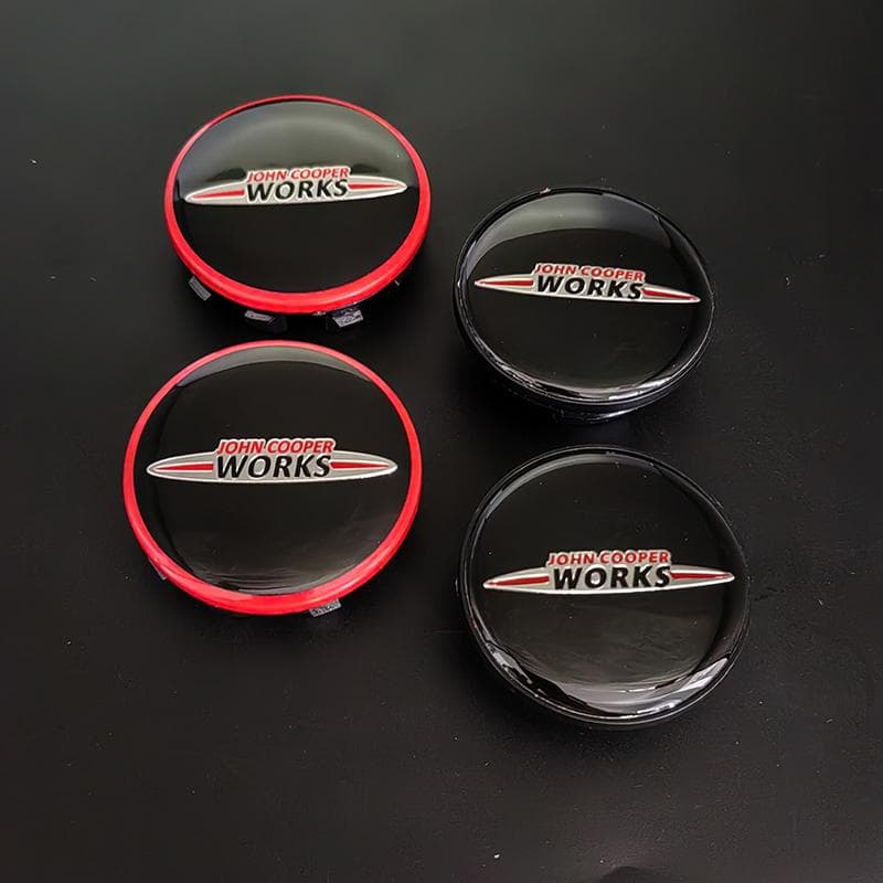 4 Pezzi 54mm 56mm Coprimozzi WORKS Copertura Centrale Ruota Auto Logo mini COOPER WORKS