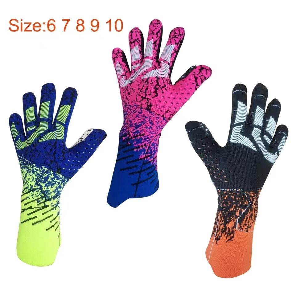 2024 Guanti da portiere in lattice Addensato Calcio Protezione professionale Adulti Adolescente Portiere Guanti da calcio Portiere di calcio blu
