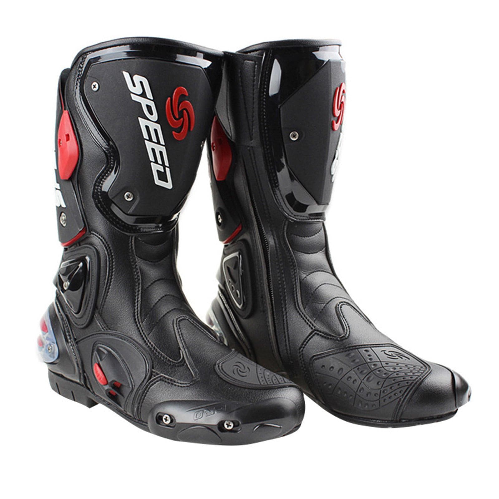 Scarpe Moto, Stivali Racing, Stivali Off-road, Scarpe Racing, Stivali Cavaliere Off-road cm nero