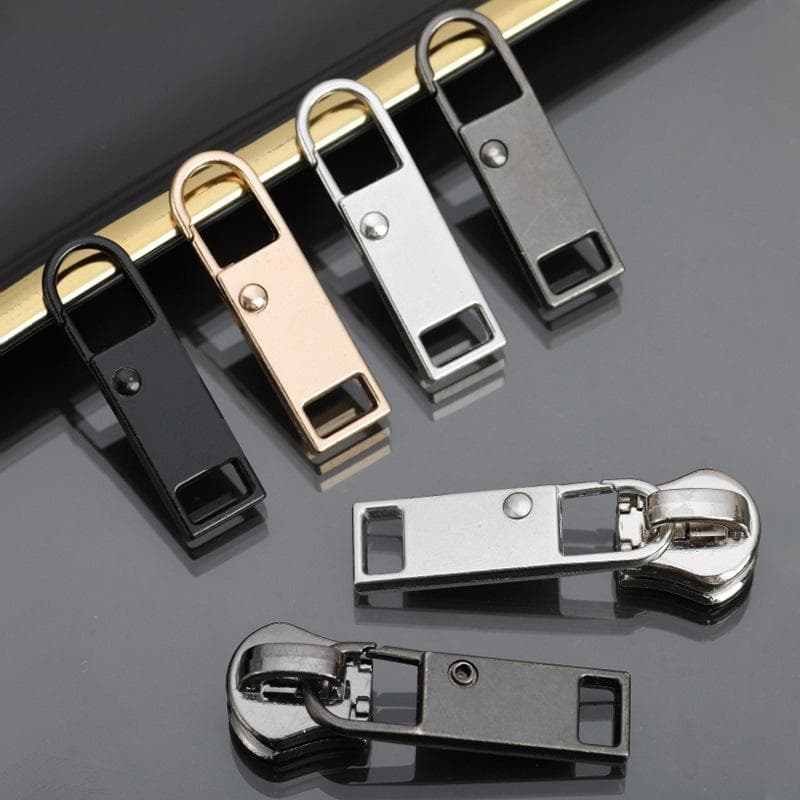 Testa della cerniera rimovibile, linguetta di trazione, chiusura lampo universale in metallo, borsa di ricambio, fibbia per abbigliamento, accessorio