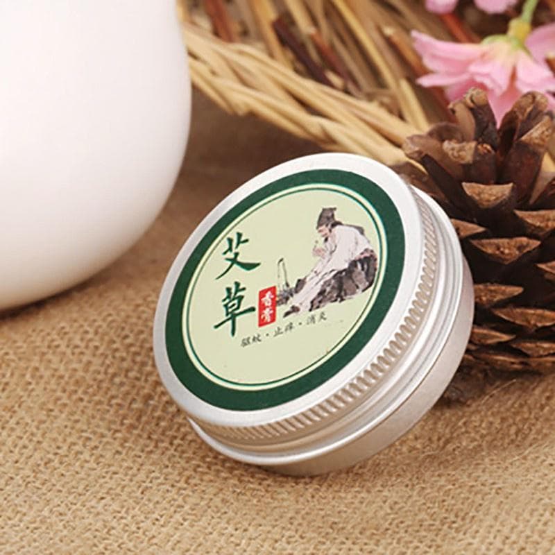 Crema per moxibustione Moxa alle erbe pura repellente per zanzare all'assenzio verde